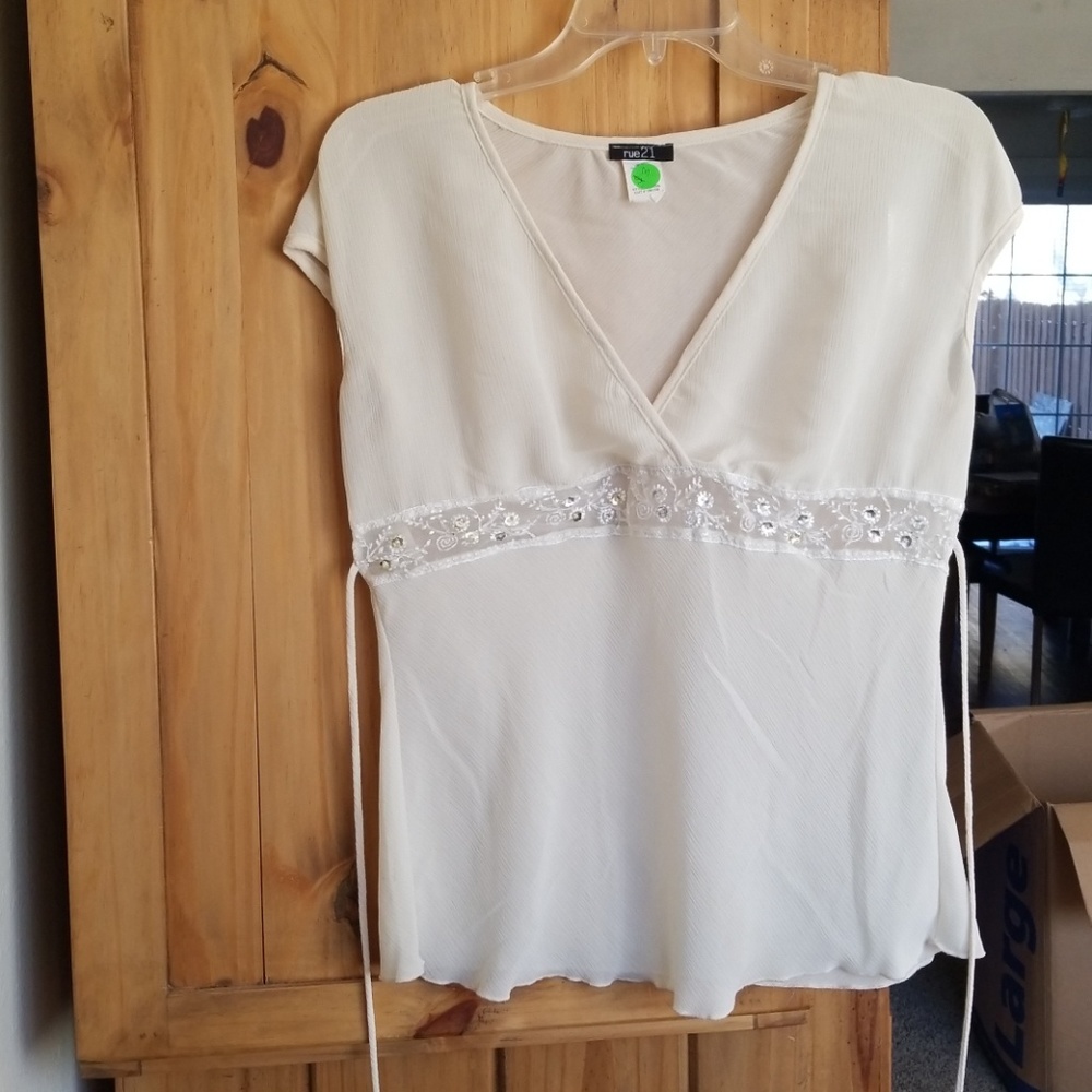 Sheer dress top